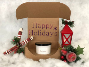 Happy Holidays Soy Candle Gift Box