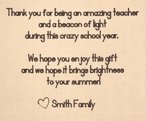 Teacher Appreciation Gift Box <br>Soy Candle